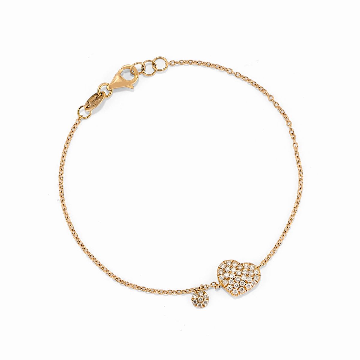 Due Bracciali in Oro Rosa 18k e Diamanti