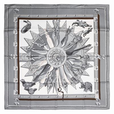 Caty Latham, Foulard Cuillers d'Afrique, seta, 1997