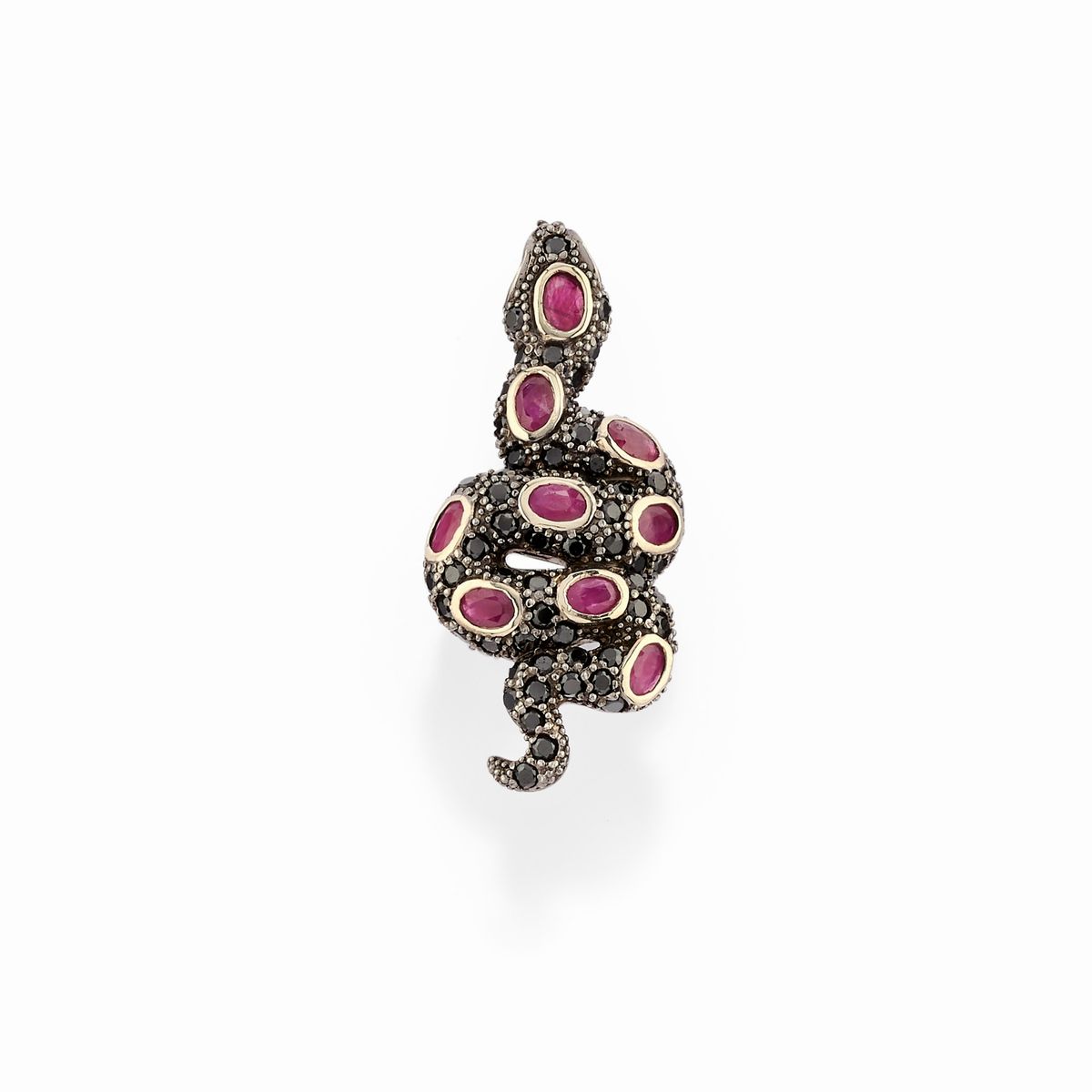 Orecchini e Anello con Rubini e Quarzi