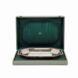 A silver centrepiece, London 1801, collection S.Bulgari, with box
