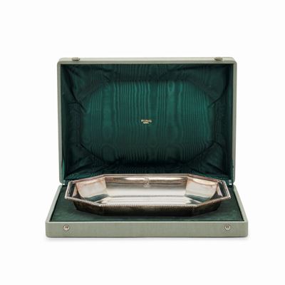 Centrotavola in argento, forma ottagonale, Londra 1801