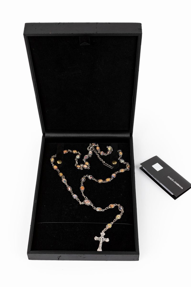 Dolce gabbana hot sale rosary necklace