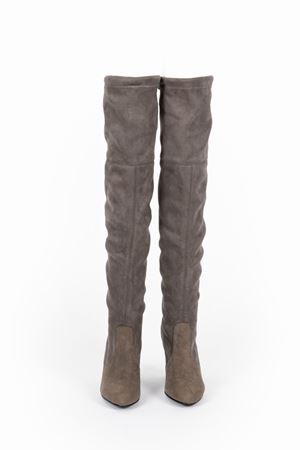 Stuart weitzman grey suede clearance boots