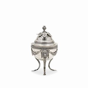 A silver sugar bowl, Italy 20th Century