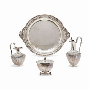 A coffee and tea silver service, Milan, 20th Century