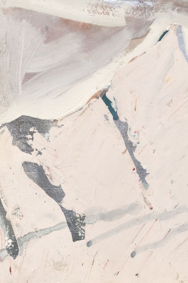 Mario Sironi - Montagne, tempera su carta applicata masonite