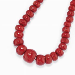 Collana in oro 18k e corallo rosso