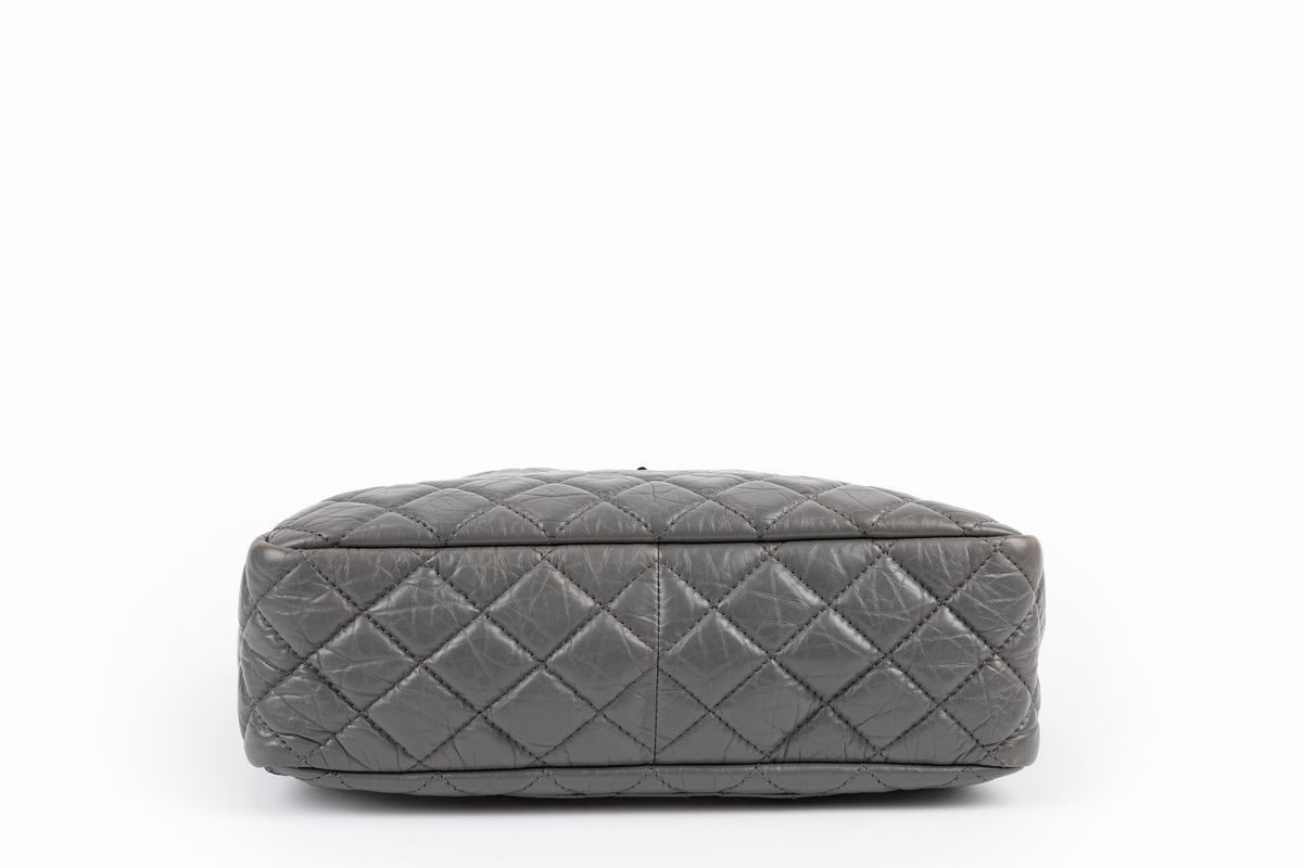 Chanel - Borsa in pelle matelassé, grigio, 2009
