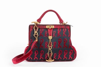Borsa in tela e velluto bicolore, tracolla staccabile