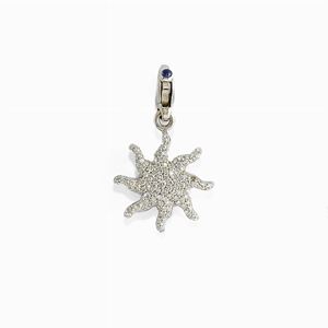 Pendente in oro bianco 18k e diamanti