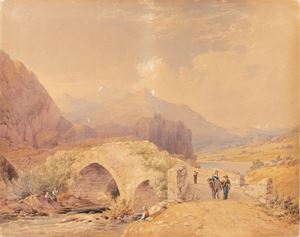 Landscape with peasants