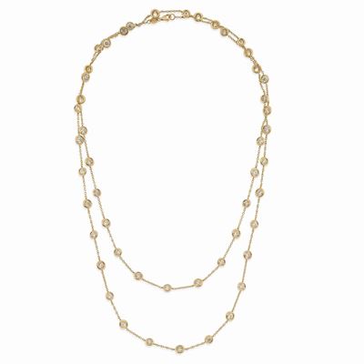 Collana in Oro Giallo 18k e Diamanti