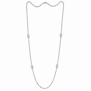  - Collana in oro bianco 18k e diamanti