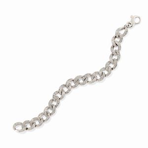  - Bracciale in oro bianco 18k e diamanti