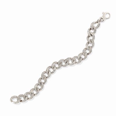 Bracciale in Oro Bianco 18k e Diamanti