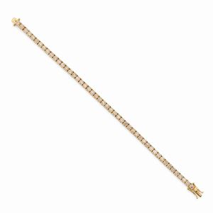  - Bracciale tennis in oro giallo 18k e diamanti