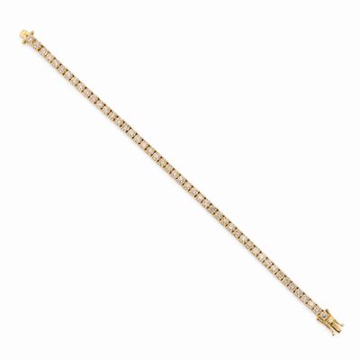 Bracciale Tennis in Oro Giallo 18k e Diamanti
