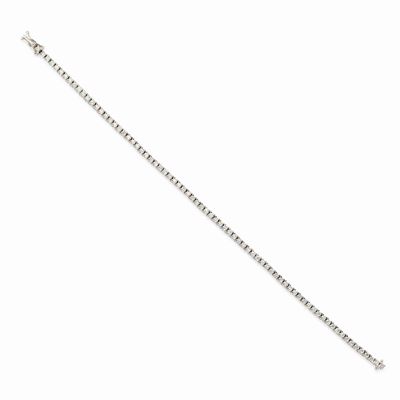 Bracciale Tennis in Oro Bianco 18k e Diamanti