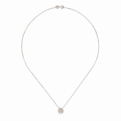 Collana in Oro Bianco 18k e Diamante