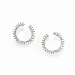  - Orecchini in oro bianco 18k e diamanti