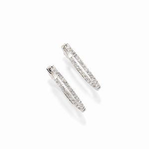  - Orecchini in oro bianco 18k e diamanti