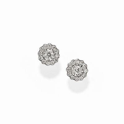 Orecchini in Oro Bianco 18k e Diamanti