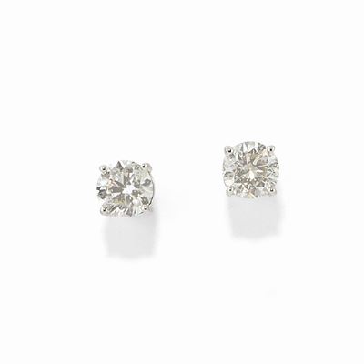 Orecchini in Oro Bianco 18k e Diamanti