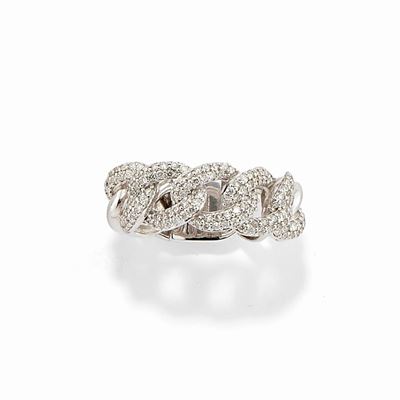 Anello in Oro Bianco 18k e Diamanti