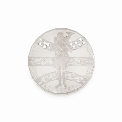 Medaglia in Platino e Diamanti