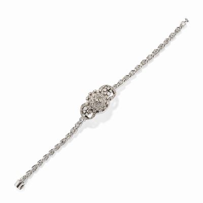 Bracciale in Oro Bianco 18k e Diamanti