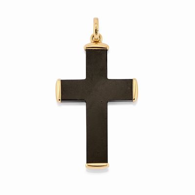 Pendente in Oro Giallo 18k e Giaietto