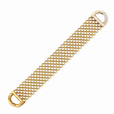 Bracciale in Oro Bicolore 18k e Diamanti