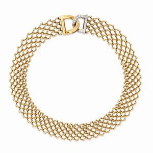 A 18k two-color gold and diamond necklace, Pomellato