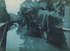 Milano, dal ponte di via Senato