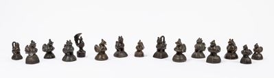 Cina, Quattordici pesi in bronzo, secolo XIX