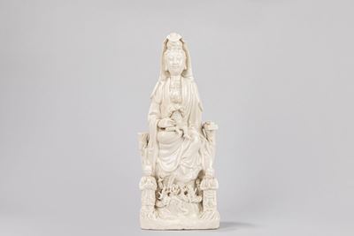 Guanyin, Porcellana Blanc de Chine, Cina, fine XIX secolo