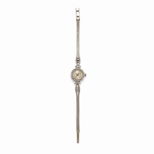  - Orologio da polso in oro bianco 18k e diamanti
