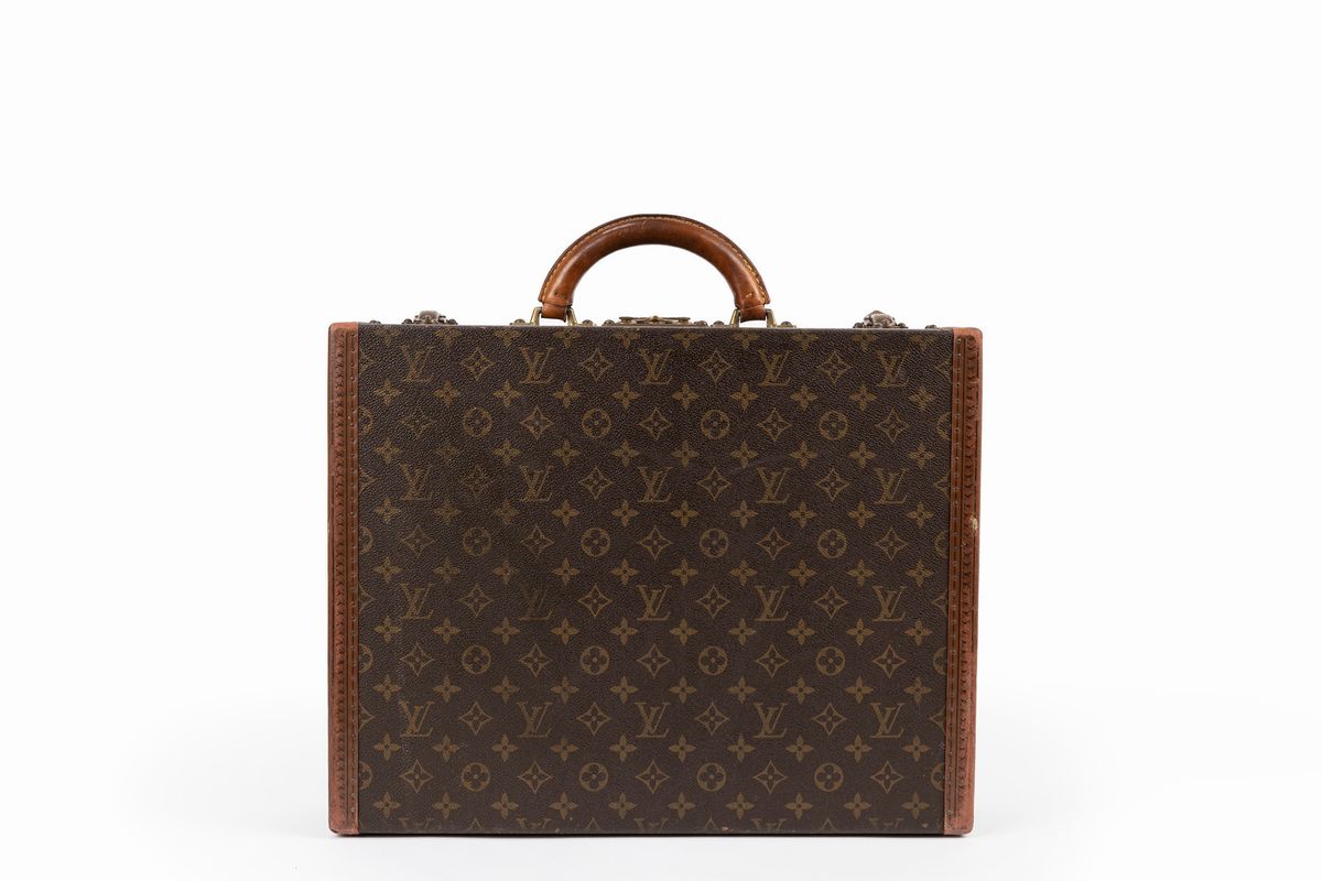 Louis Vuitton - Valigetta 24h, tela monogram con dettagli in cuoio e ottone