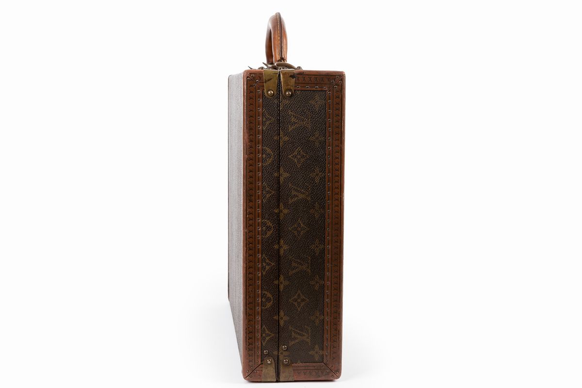 Louis Vuitton - Valigetta 24h, tela monogram con dettagli in cuoio e ottone