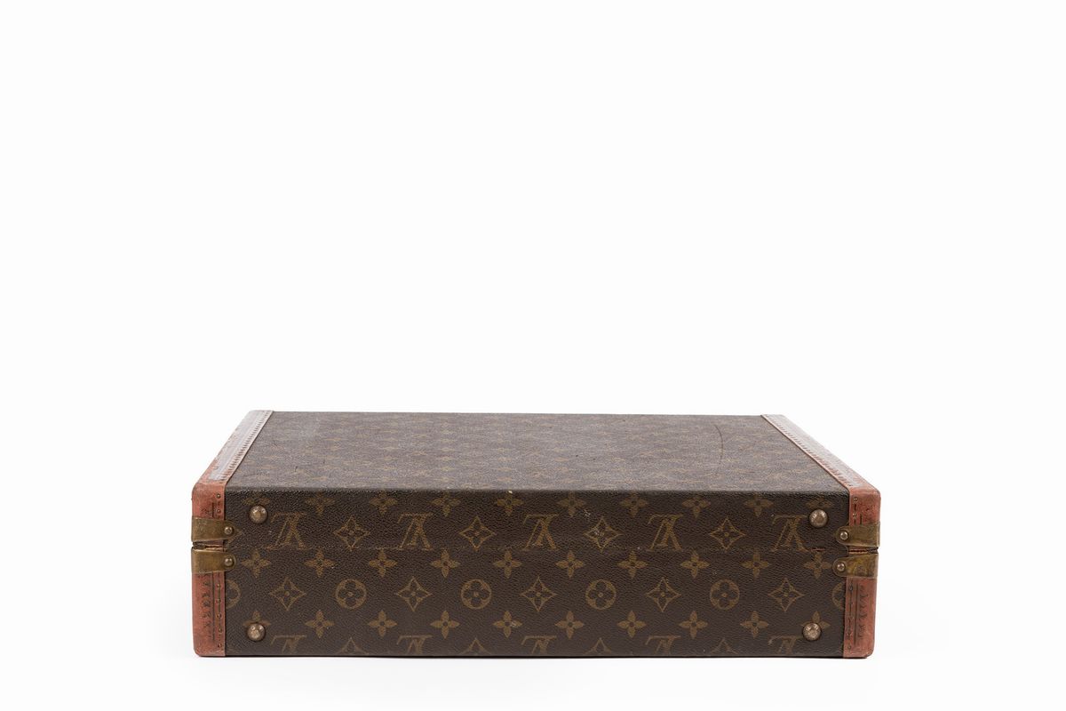 Louis Vuitton - Valigetta 24h, tela monogram con dettagli in cuoio e ottone