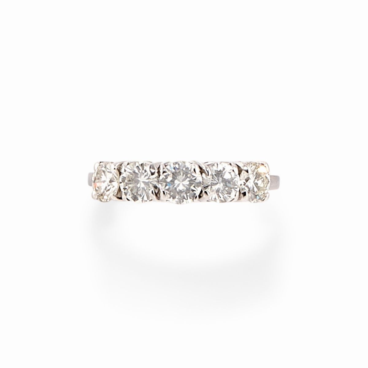 Due Anelli in Oro Bianco 18k e Diamanti