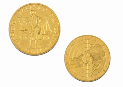 Medaglia in oro dell’Ufficio Italiano dei Cambi, 1971