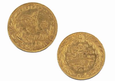 Abdul Hamid II, Moneta da 100 Kurush, 1876 - 1909