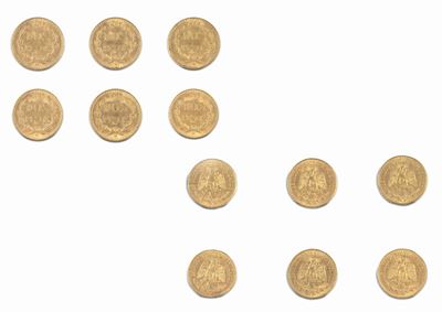 Messico, Lotto di 6 esemplari di 2 Pesos in oro 1945