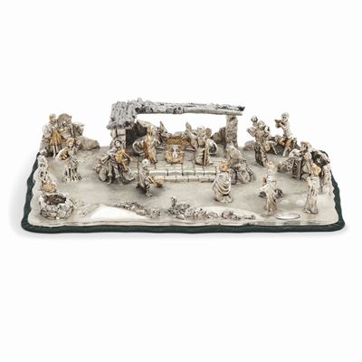 Presepe in argento sterling 925, con certificato di garanzia