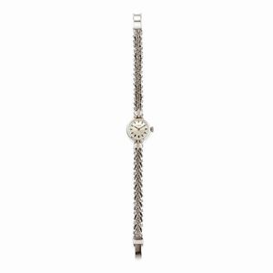 A 18k white gold and diamond wristwatch, Zenith, with box
