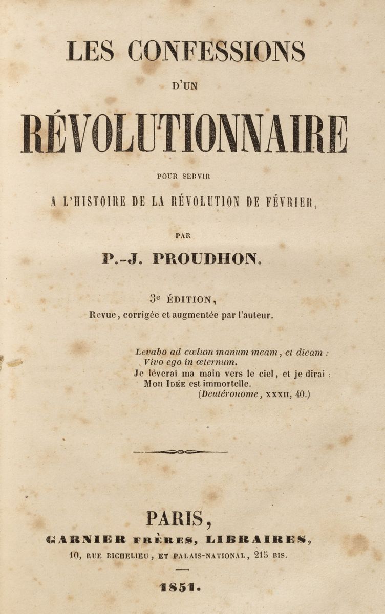 Pierre-joseph Proudhon - Du principe fédératif et de la nécessité de reconstituer le parti de la ...
