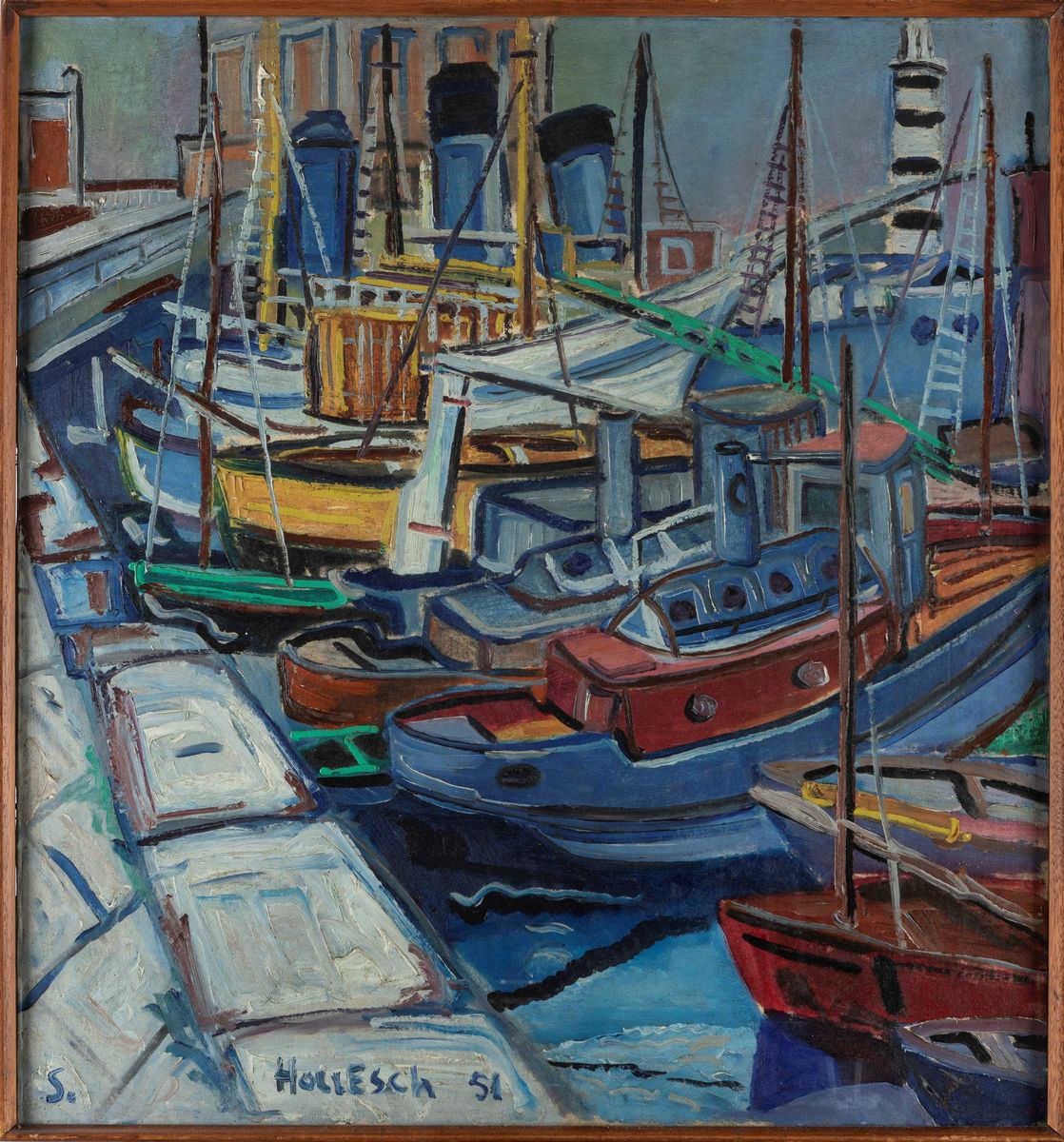 Carlo Hollesch - Battelli a Trieste