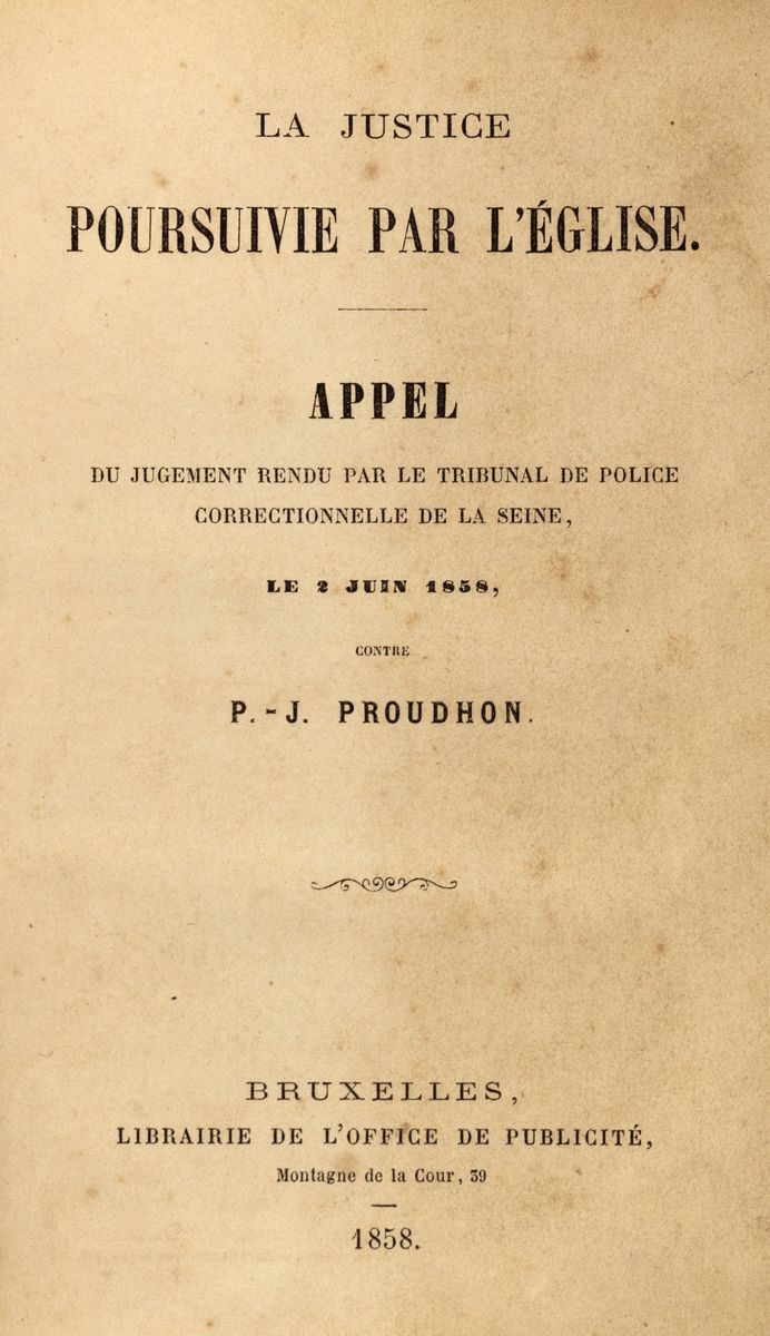 Pierre-joseph Proudhon - Les Evangiles annotés, Edizione originale postuma, 1858