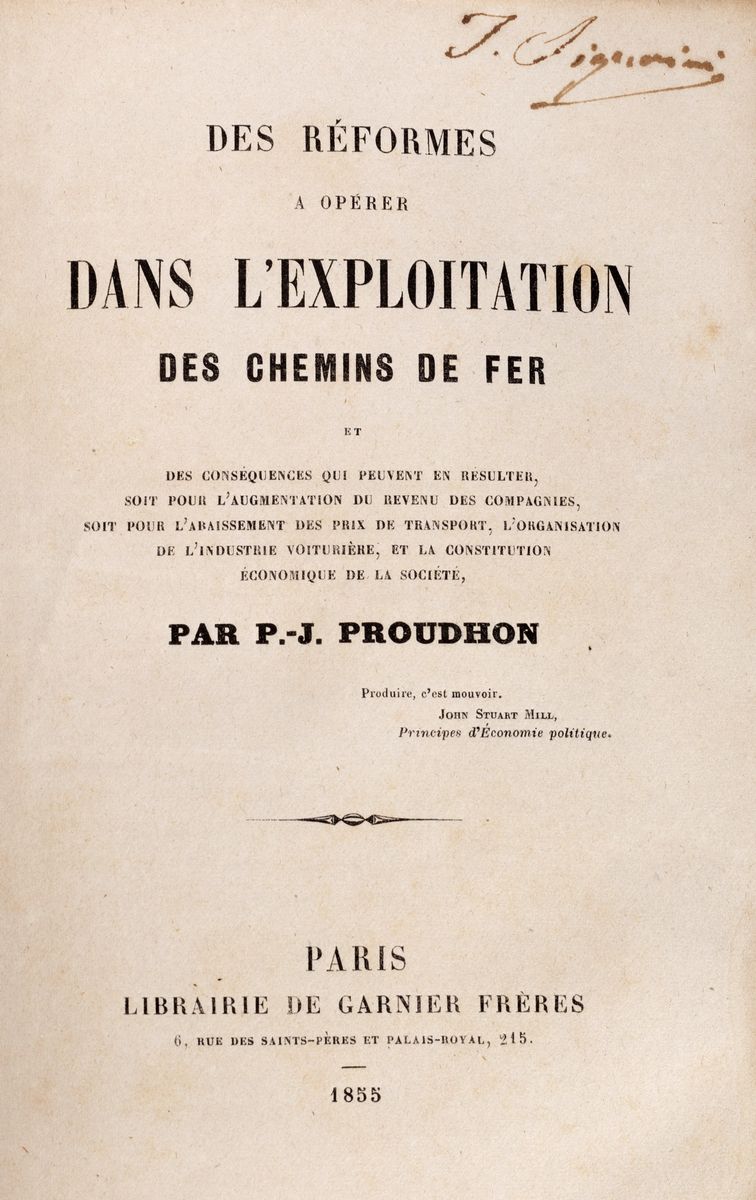 Pierre-joseph Proudhon - Idées révolutionnaires, Prima edizione
